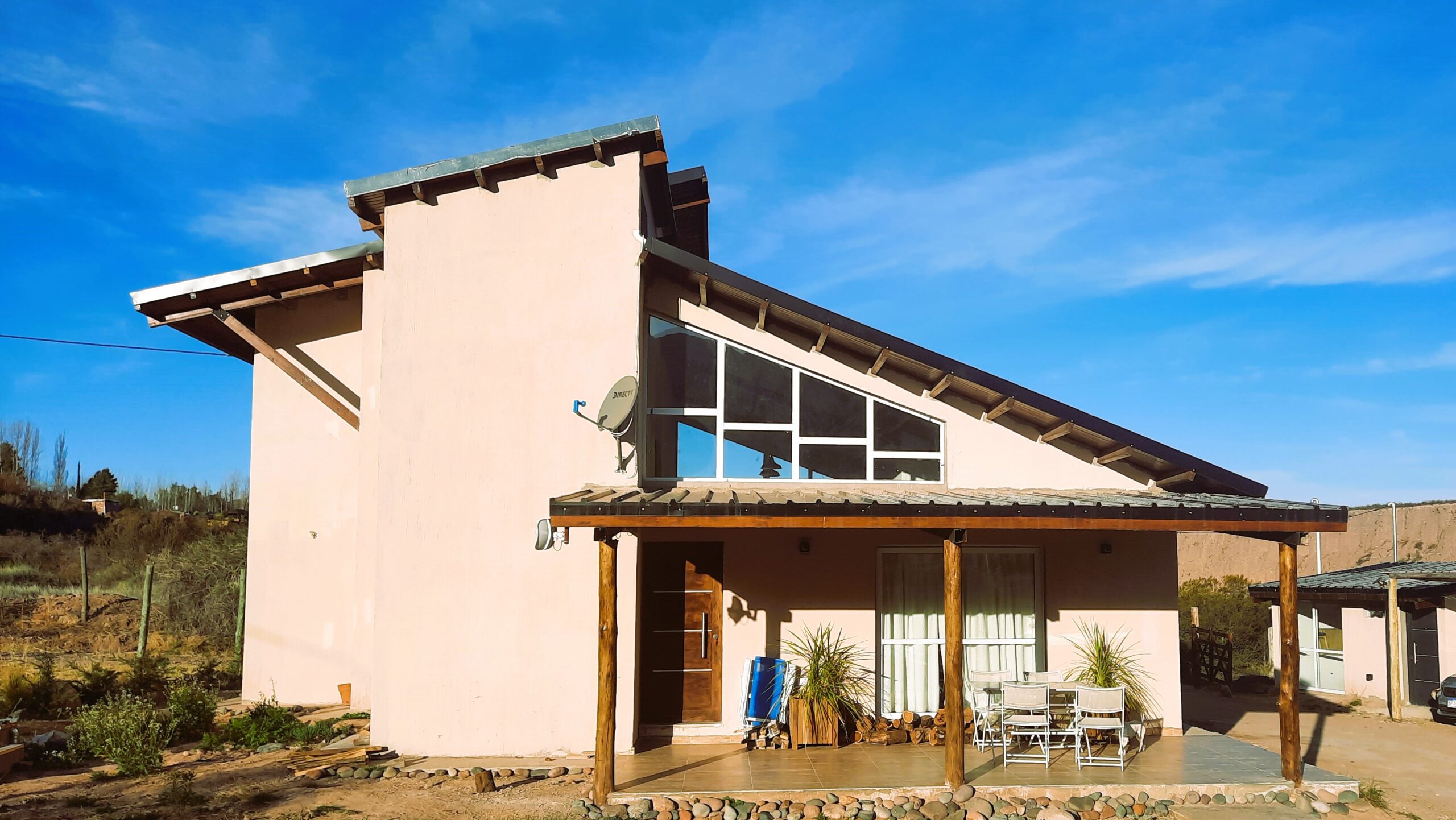 vista frente chalet superior cabaña mendoza Starry lodge